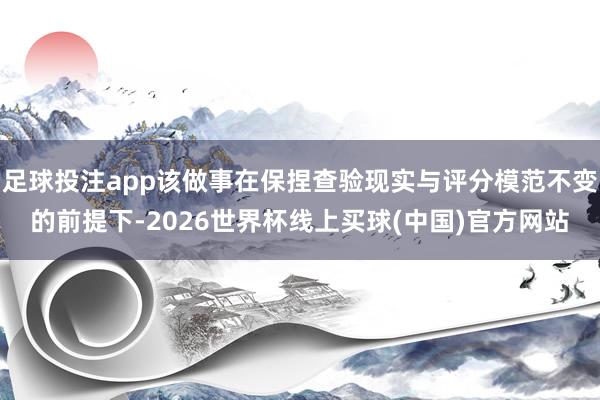 足球投注app该做事在保捏查验现实与评分模范不变的前提下-2026世界杯线上买球(中国)官方网站